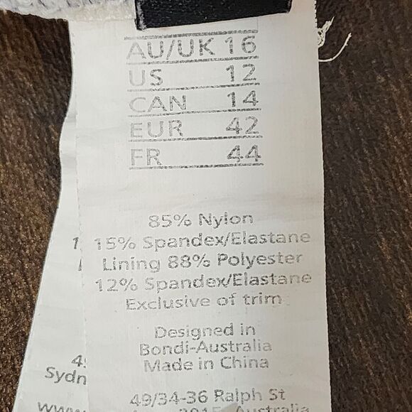 NipTuck Swimsuit Size 12  Multi Fit Cup Women One Piece Beach Nautical - Picture 10 of 11